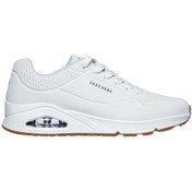 Resim Skechers Uno - Stand On Air Erkek Beyaz Spor Ayakkabı 52458-wht 001 