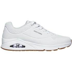 Resim Skechers Uno - Stand On Air Erkek Beyaz Spor Ayakkabı 52458-wht 001 