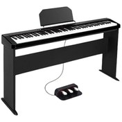 Resim Fenix C-811 Taşınabilir Dijital Piyano Seti (Siyah) 