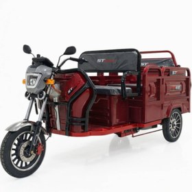 Resim Stmax Gf410 3 Tekerli Elektrikli Moped - Kırmızı 
