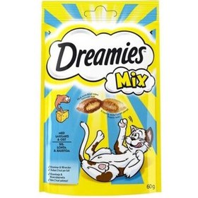 Resim Dreamies Mix Balıklı Yavru ve Yetişkin Kedi Ödülü 60 Gr 