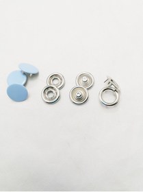 Resim Klinkshop 15 mm Mavi Boyalı Kapaklı Klikıt Çıtçıt - 25 Adet 