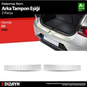 Resim S-Dizayn Hyundai İ20 Krom Arka Tampon Eşiği 2 Prç. 2020 Üzeri 