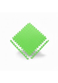 Resim 50x50 13mm Damla Desen Puzzle Tatami Minder Spor Yoga Pilates Oyun Matı Açık Yeşil 