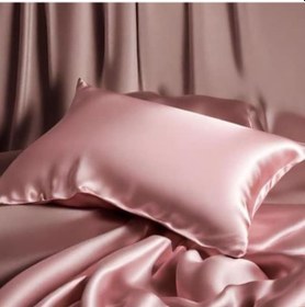 Resim Antibakteriyel Terletmeyen İpek Saten Yastık Kılıfı 2'li 50x70 Pembe Pembe 
