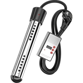 Resim Daldırma Su Isıtıcı, Zamanlayıcı ile 2500W Elektrikli Kova Isıtıcı Otomatik Kapalı Ev Kışlı Ab Fişi Için Sıcak Küvet Isıtıcı (Yurt Dışından) 