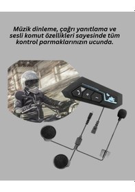 Resim Northcity Bt22 Motosiklet Kask İçi Bluetooth Kulaklık Ve Interkom 