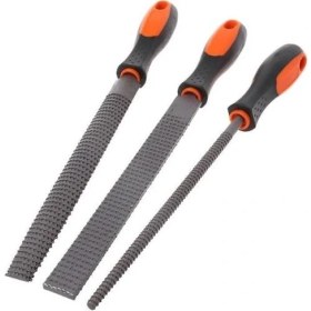 Resim 3'lü Ahşap ve Plastik Için Törpü ve Eğeleme Seti 30CM 