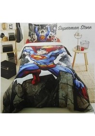 Resim Özdilek Tek Kişilik Lisanslı Nevresim Takımı Superman Stone Mavi 