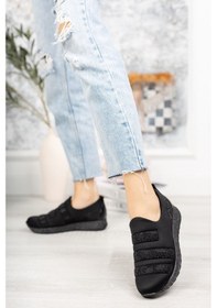 Resim EPAAVM - Simli Taban Taşlı Siyah Ayakkabı - ULSY0401 Siyah 