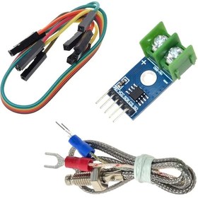 Resim Robizstore-Max6675 Modül + K Tip Termokupl - Sıcaklık Isı Sensörü -20C +85C 