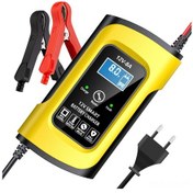 Resim Jeehugo 12v Akıllı Akü Şarj Cihazı - Zayıf Akü Aktivasyonu, Sıcaklık Algılama, Lcd Ekranlı, Otomobil Motosiklet Uyumlu, Avrupa Standartı Sarı 