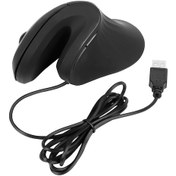 Resim Wezone Usb Kablolu Dikey Fare - İnsan Mühendisliği Tasarımı - 6 Tuşlu 3 Seviye Dpı 800-1200-1600 - Siyah - Ofis Ve Oyun İçin Optik 