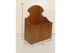 Resim Selena Ahşap Posta Kutusu - Ceviz 