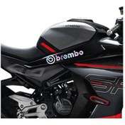 Resim Cf Moto 450sr Brembo Orta Şase Tasarım Motosiklet Sticker Etiket Modeli Hologram 