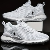 Resim Özel Teklif Erkekler için Nefes Alabilir Mesh Günlük Sneakerlar, Yaz Modası Delikli Ağ Tasarımı, Bağcıklı Hafif Spor Ayakkabılar, Rahat Kumaş Üstü ile Günlük Giyim için, Spor Salonu Ayakkabıları | Moda Sneakerlar | Havalandırmalı Tasarım 
