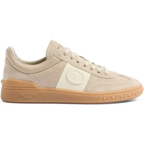 Resim Valentino Garavani Deri Detaylı Süet Spor Ayakkabılar 