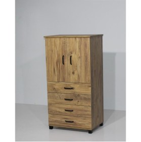 Resim Erezogulları Mobilya 4 Çekmeceli Raflı Elbise Dolabı 61x44x128cm 