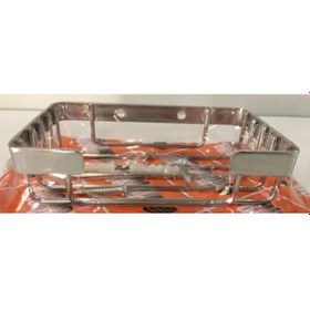 Resim Mabello Paslanmaz Kare Tel Sabunluk 