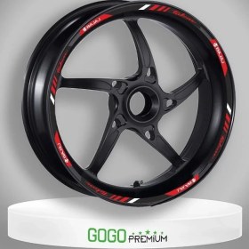 Resim Gogomoto Reflektör Kırmızı Baskı Bajaj Pulsar Uyumlu Jant Şeridi 