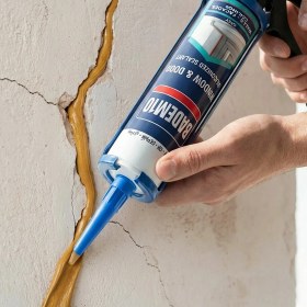 Resim Badem10 Altın Meşe Renkli Boyanabilir Genel Amaçlı Kolay Uygulanır Inşaat Mastik 500 gr Golden Oak 