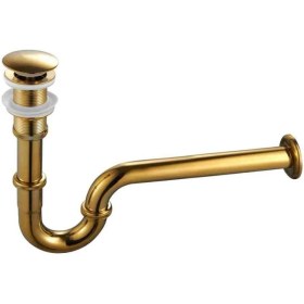 Resim Yeni Gold Canak Lavabo Sifonu 
