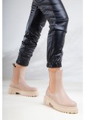 Resim D1850 Kadın Yanı Lastikli Ortopedik Bot Bootie Nut 