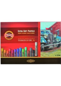 Resim Koh-I Noor Toison D'Or Extra Soft Pastel Boya Kalın 36 Renk N11.3582 