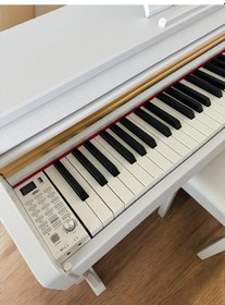 Resim Marcia Mk-900 Wh Dijital Konsol Piyano, Bluetooth, Tuş Hassasiyeti, 88 Tuşlu, Kapaklı Kulaklık Ve Tabure 