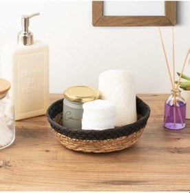 Resim Porsima 15293 Çok Amaçlı Hasır Sepet Düzenleyici Ekmeklik Siyah 