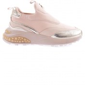 Resim Dgn Kadın Kalın Taban Metal Aksesuarlı Sneakers Ayakkabı Bej 1373363 
