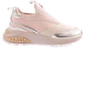 Resim Dgn Kadın Kalın Taban Metal Aksesuarlı Sneakers Ayakkabı Bej 1373363 