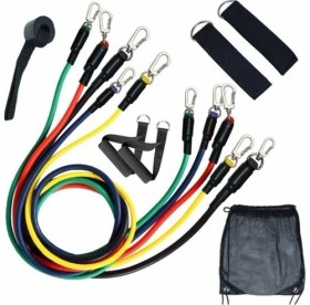 Resim Ozcmax 11 Parça Lateks Egzersiz Bandı Çekme Halatı Egzersiz Seti 