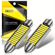 Resim AILEO 2 adet 31mm 36mm 39mm 42mm LED CANBUS C10W LED Ampul C5W 4014 Çip 12V Kupol Lambası Araba İç Aydınlatma Beyaz 6000k Hata Yok, Pil Olmadan 