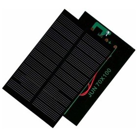 Resim Küçük Mini Güneş Paneli 7cmx10cm 6 Volt 0,15 Amper Ve - Uç Kablo 