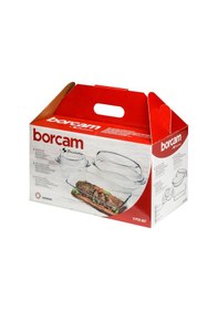 Resim Paşabahçe Borcam Fırın Seti 3'lü Set 159053 