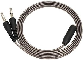 Resim Honorall 3.5mm Ses Y Splitter Kablo 1 Kadın 2 Erkek Dönüştürücü Kulaklık Masaüstü Dizüstü PC için Kulaklık için Mikrofon Kablosu Adaptörü 