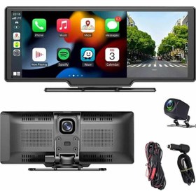 Resim 4k Ultra Araç İçi Ön Ve Arka Kameralı Ekran Hd 2 Kameralı Torpido Üstü Araç Multimedya 10" 