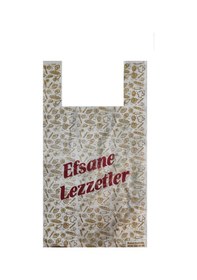 Resim Hışır Poşet Orta Boy 26x48 Cm Efsane Lezzetler 100 Adet 