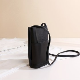 Resim Kadınlar için Şık Mini Crossbody Telefon Çantası - Yumuşak, Hafif & Dayanıklı, Ayarlanabilir Askılı Siyah, Günlük Kullanım & İşe Gidiş Geliş İçin Mükemmel, Telefon Çantası 