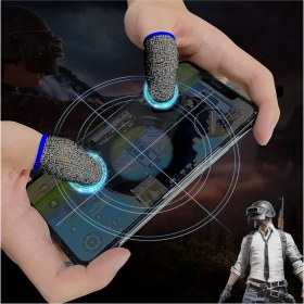Resim E-Spor Mobil Oyun Parmak Eldivenleri Süper Pubg Karbon Fiber Kumaş 1 Çift - 2 Parmaklık Dayanıklı 