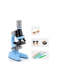 Resim Renkli Çocuk Mikroskobu: Keşif Ve Bilim İlhamı, Ebeveyn-çocuk Bağını Güçlendirir Mavi Mavi 