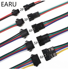 Resim 2 3 4 5 6 Pin Sm 0,22 15 Cm Bakır Kablo Konnektör 5 Takım 5Pin 