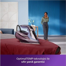 Resim Philips Azur 8000 Serisi Buharlı Ütü , 300 ml , Şok Buhar Gr/dk 240 , 3000 W , Mor 
