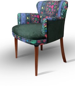 Resim LOVİSSE HOME Yeşil Otantik Etnik Desen Berjer 