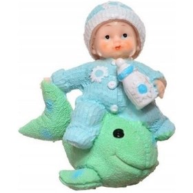 Resim 9032917466519drvs1 - Buffer Decotown Hediyelik Sevimli Mavi Bebek Biblo Polyester Süs Eşyası 