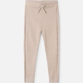 Resim Kız Çocuk Örme Tayt Kahverengi 10812 Siyah 