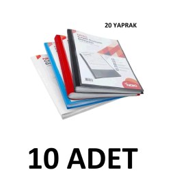 Resim 10 Adet 20 Yaprak Cepli Sunum Dosyası Karışık Renk Diğer 