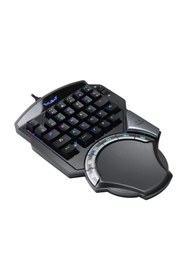 Resim Rush Haymaker Rk95 Mavi Switch Rgb Makrolu Mini Tek El Mekanik Oyuncu Klavyesi 