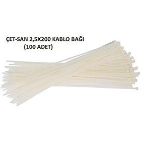 Resim Çetsan 2.5x200 Kablo Bağı 100 Adet 